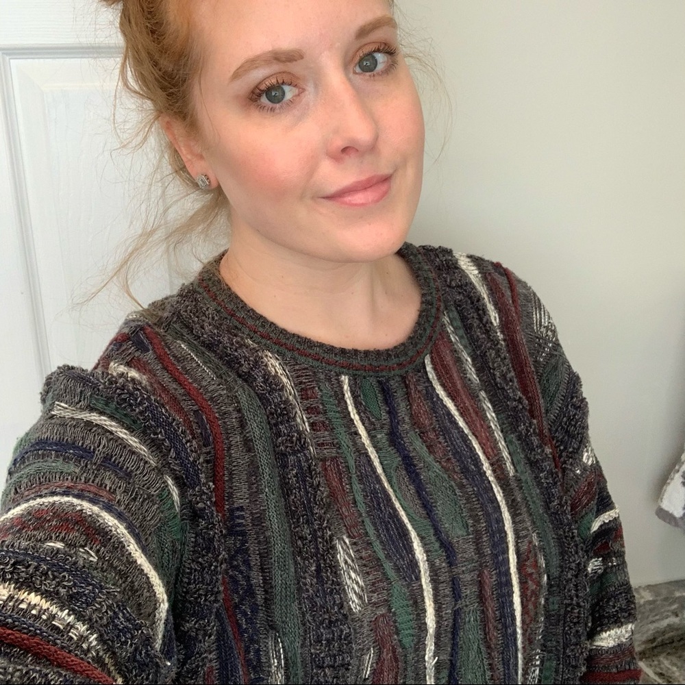 VINTAGE Grandpa Style Sweater-XL - Picture 1 of 8
